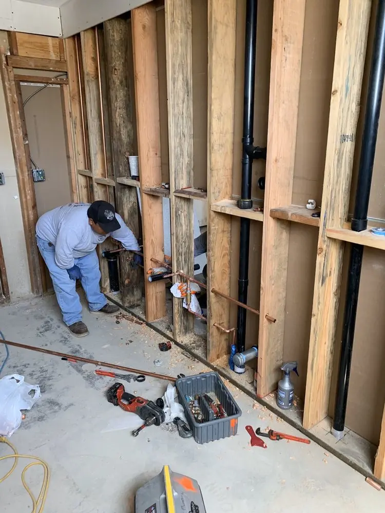 Commercial rough-in plumbing for Water Heater Replacement in The Highlands